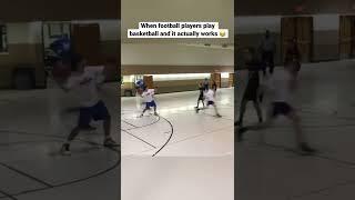 The best examples of football players playing elite level basketball I’ve ever been sent! 