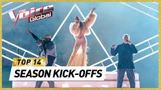 All COACH SEASON OPENINGS on The Voice 2024 Worldwide