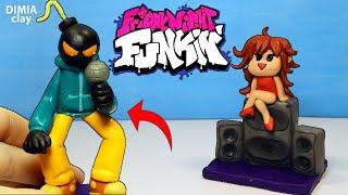 WHITTY and GIRLFRIEND from the game Friday Night Funkin (FNF) of plasticine | Dimia clay