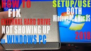 Portable USB External Hard Drive Not Detected Windows FIX Use On BOTH Mac OS & Windows Format HDD