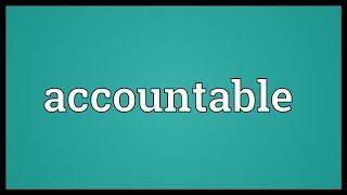 Accountable Meaning