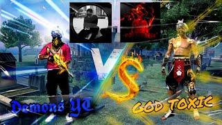 GOD TOXICVS DemonsYT1vs1 full gameplay{ IPhone vs Xiaomi }deagle king vs king Βάζω λεφτά στο FF