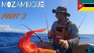 WILD day // Kayak Fishing in Mozambique // Part 2 // 9 Species Caught!