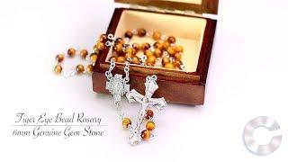 Stunning Tiger Eye Bead Rosary HD