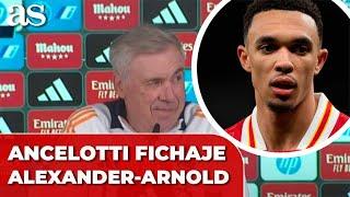 ANCELOTTI SORPRENDE en la RESPUESTA a TRENT ALEXANDER ARNOLD y su ¿FUTURO? en el REAL MADRID