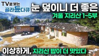 눈은 소복하고, 밥은 맛있고. 겨울 지리산에 집 짓고 사는 사람들의 소박한 하루｜한국기행｜#골라듄다큐