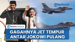 Penampakan Gagah Jet Tempur F-16 Milik TNI AU, Kawal Ketat Jokowi dan Iriana Pulang ke Solo