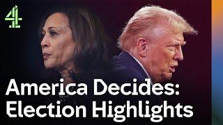 Biggest Moments from the 2024 US Presidential Election | America Decides Highlights | Channel 4