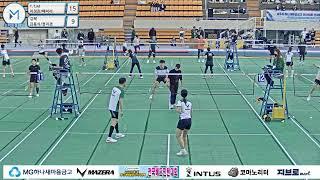혼복 45 A 풀리그| (T.T.M) 이정관/배미라 vs (강북) 김용식/정미경[2023년 제1회 하나 새마을금고 이사장배 생활체육 배드민턴대회]