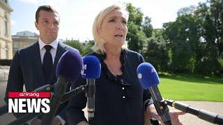 Marine Le Pen meets French President Macron