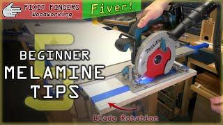 Melamine Usage Tips! Cutting, Drilling and Edge Banding (Fixit Fingers Fiver)