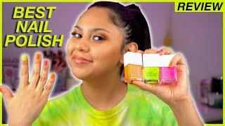 THE BEST AFFORDABLE NAIL POLISH?? | Nails Inc. Naked In Neon Review