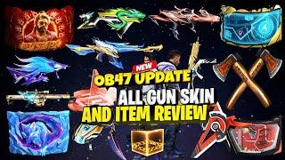 OB47 ALL LEGENDARY WEAPONS REVIEW | OB47 WEAPON SKINS REVIEW | OB47 ALL GUN SKINS REVIEW