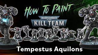 Finishing The NEW Kill Teams! How To Paint Tempestus Aquilons