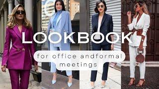 Women's Suits for Office, Formal Meetings, and Events | Elegant and Professional Looks #fashion