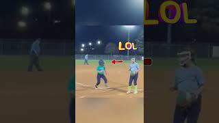 When you trip over the invisible box during a game!  #10u #blooper #softball #fail
