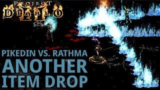 Pikedin vs. Rathma and we get a random item drop in season 9 of Project Diablo 2 (PD2)