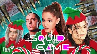 Celebrities in SQUID GAME #3 Christmas Deathrun