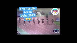 OMG!! SHACARRI CAME HUNGRY Doha 2023 WOMENS 100m RACE RESULTS#shorts #track #viral #results