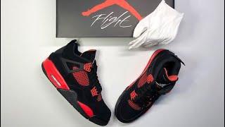 AIR JORDAN 4 Retro "Red Thunder" | UNBOXING, details