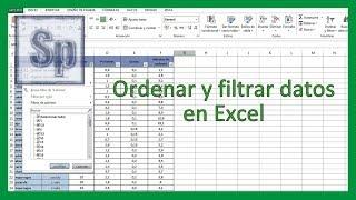 Excel - Ordenar y filtrar datos en Excel. Tutorial en español HD