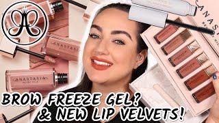 NEW ANASTASIA LIP VELVET LIQUID LIPSTICKS &  BROW FREEZE GEL REVIEWED!