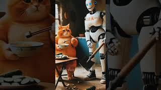 Cat vs Robot #shortvideo #youtube #subscribers #ytshortsshortvideo #viralvideo #ytshorts