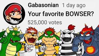 Funny Bowser Poll Compilation - Gabasonian