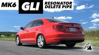 VW MK6 GLI Resonator Delete vs Stock Sound Comparison | ECS Tuning