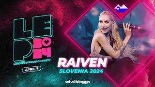  Raiven "Veronika" (Slovenia 2024) - LIVE @ London Eurovision Party 2024