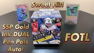 2019 Panini Donruss Elite Football FOTL Hobby Box Break #2 - Sweet Gold Ink Dual Pen Pals Auto!