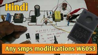 how to use w6053 str any smps modifications, how to modification smps sarkit.