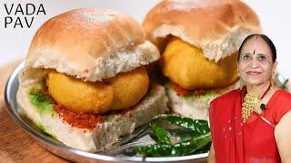 मुंब​ई के वडा पाव बनाएं घर में ही, आसानी से  Mumbai Vada Pav & Dry Garlic Chutney recipe in Hindi