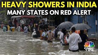 Weather News: IMD Issues Red Alert In Gujarat & U'khand, Several States Witness Heavy Rainfall |N18V