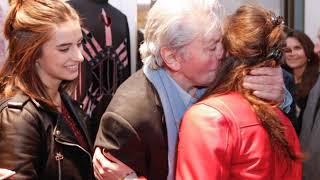 ALAIN DELON & GRANDDAUGHTERS (ALYSON, LIV, LOU)