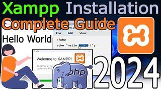 How to Install XAMPP Server on Windows 10/11 [2024 Update] Demo PHP Program on htdocs | phpmyadmin