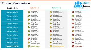 Product Comparison Ppt Ideas Example