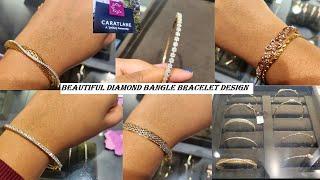 Caratlane Diamond Bangle Bracelet Collection || New Designs with Weight & Price 