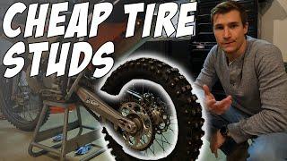 DIY Dirt Bike Tire Studs