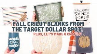 Target Dollar Spot Cricut Blanks For Fall! | 6 Fall Cricut Crafts at Target Dollar Spot