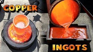 Making 5 Pound Copper Ingots From Scrap