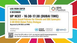 Science-based Policies for Climate and SDG Synergies — A UN DESA Global Policy Dialogue