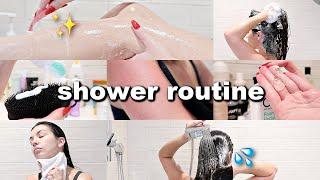 SHOWER ROUTINE 2022 | Skin Care, Hair Care, Shaving, Exfoliating, Feminine Hygiene