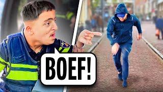 POLITIEAGENT SALAHEDDINE PAKT EEN BOEF 