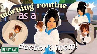 Winter Morning Routine as a Doctor & Mom | Roblox Berry Avenue Roleplay