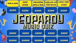 CAN YOU GUESS THE SONG JEOPARDY STYLE MUSIC QUIZ IN 6 SECONDS?