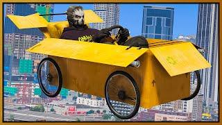 GTA 5 RP - Flying Cardboard Box Car