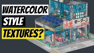 Creating Watercolor & Anime 3D Textures in Substance Designer