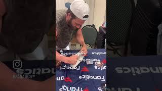  Phillies star Bryce Harper Signs Banana Bread Recipe via MLB / Fanatics
