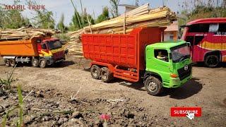 Mobil Truk Oleng RC Hino 500 Oleng, Tronton Fuso 220ps Dump Truck Isuzu Giga Ud Quester Muatan Berat